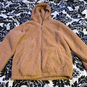Tan Teddy Sherpa Jacket